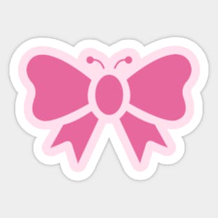 RIBBON BUTTERFLY (PINK) Sticker